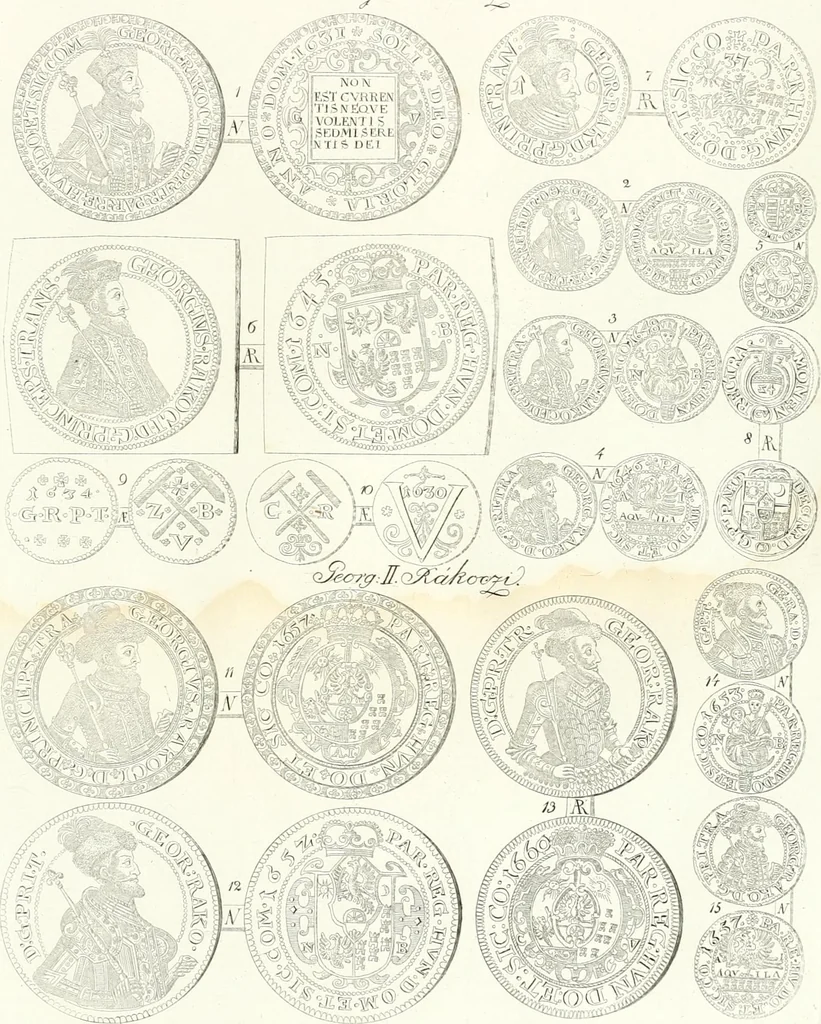 An illustration from Erdély érmei, képatlasszal. A.M. Tudom. Akadémia kiad, 1862, leaf 34
