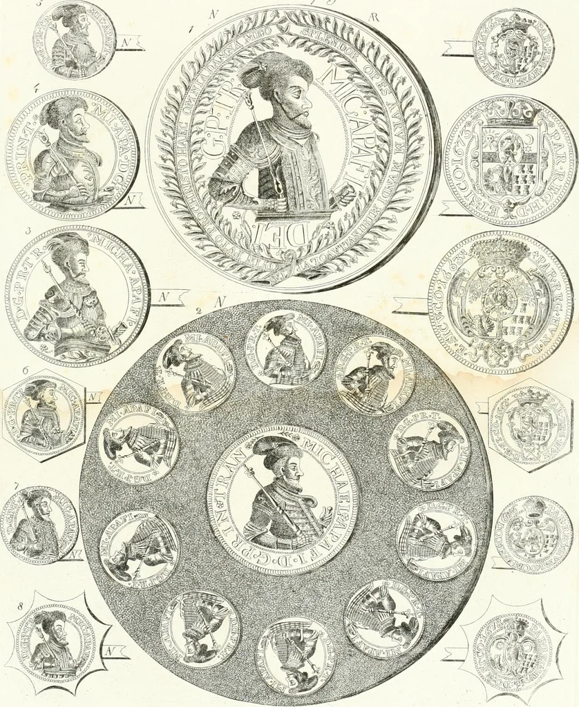 An illustration from Erdély érmei, képatlasszal. A.M. Tudom. Akadémia kiad, 1862, leaf 38