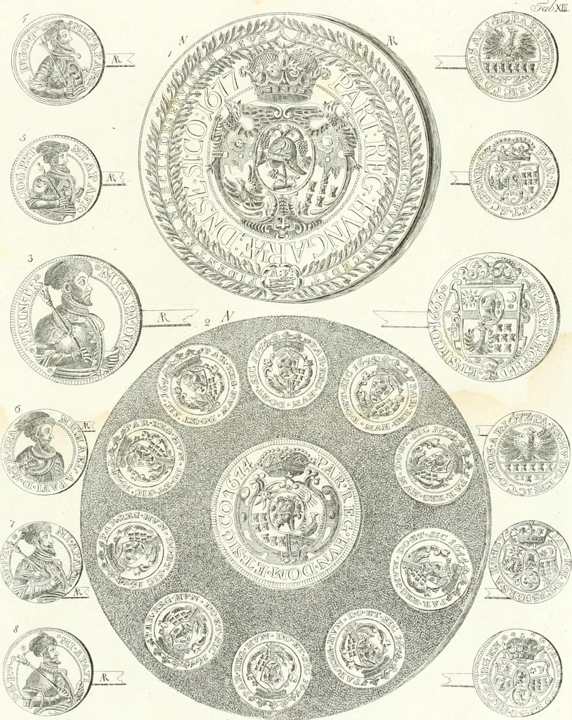 An illustration from Erdély érmei, képatlasszal. A.M. Tudom. Akadémia kiad, 1862, leaf 40