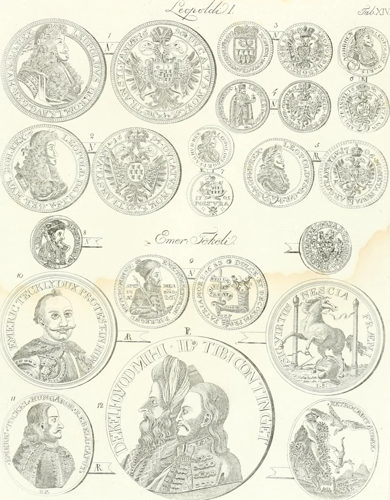 An illustration from Erdély érmei, képatlasszal. A.M. Tudom. Akadémia kiad, 1862, leaf 42