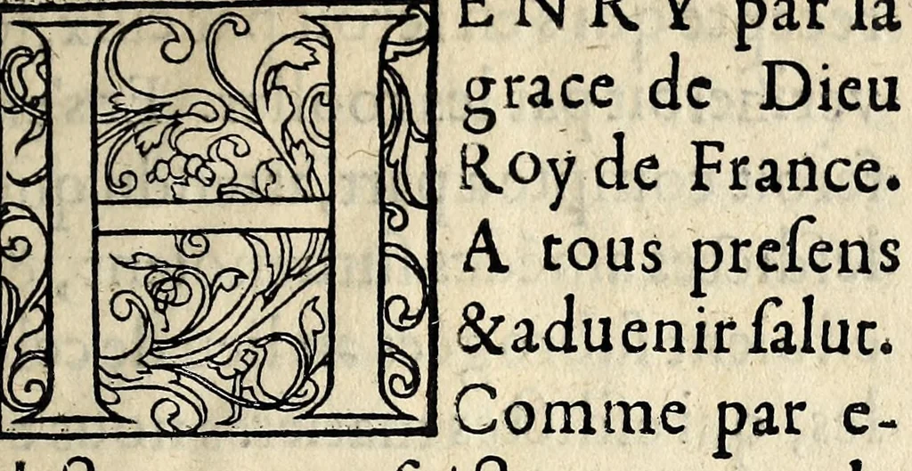 An illustration from Erection de l'office dv recepvevr general de tous les exploictz & amendes, tant de la court de Parlement, que de tous les sieges presidiaulx, estans du ressort d'icelle., 1552, leaf 7