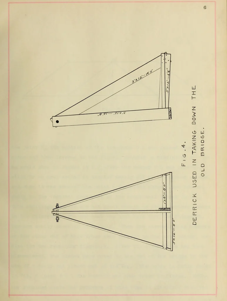 An illustration from Erection of the Leas Highway Bridge near St. Joseph, Ill., 1903, leaf 18