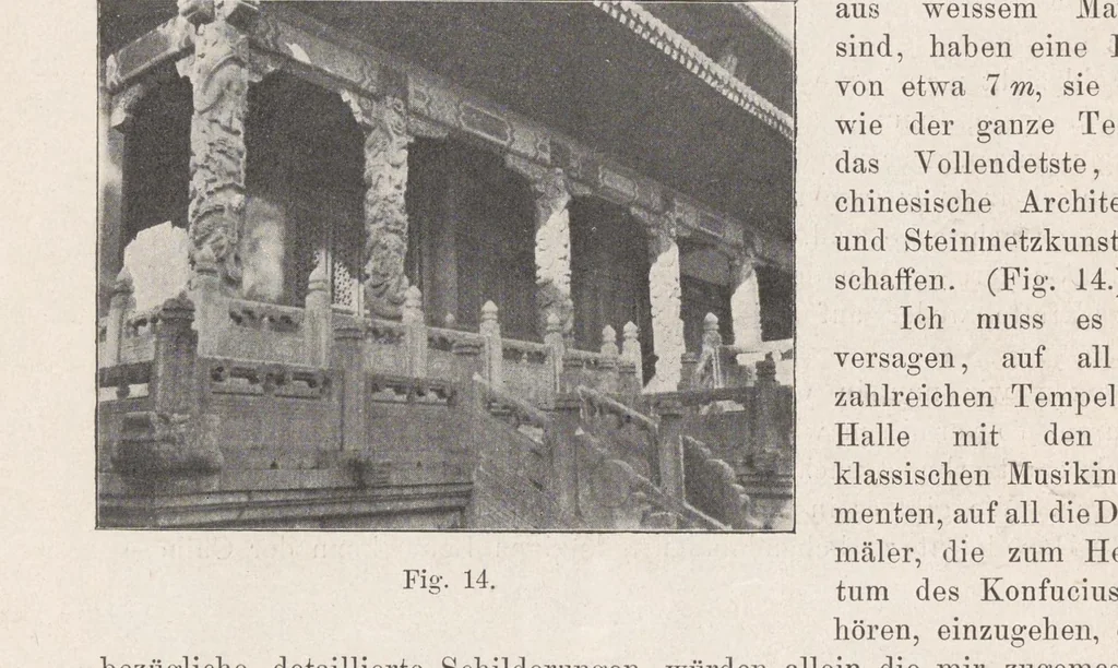 An illustration from Erfahrungen auf dem Gebiete der Kunst und sonstige Beobachtungen in Ostasien, 1909, leaf 18