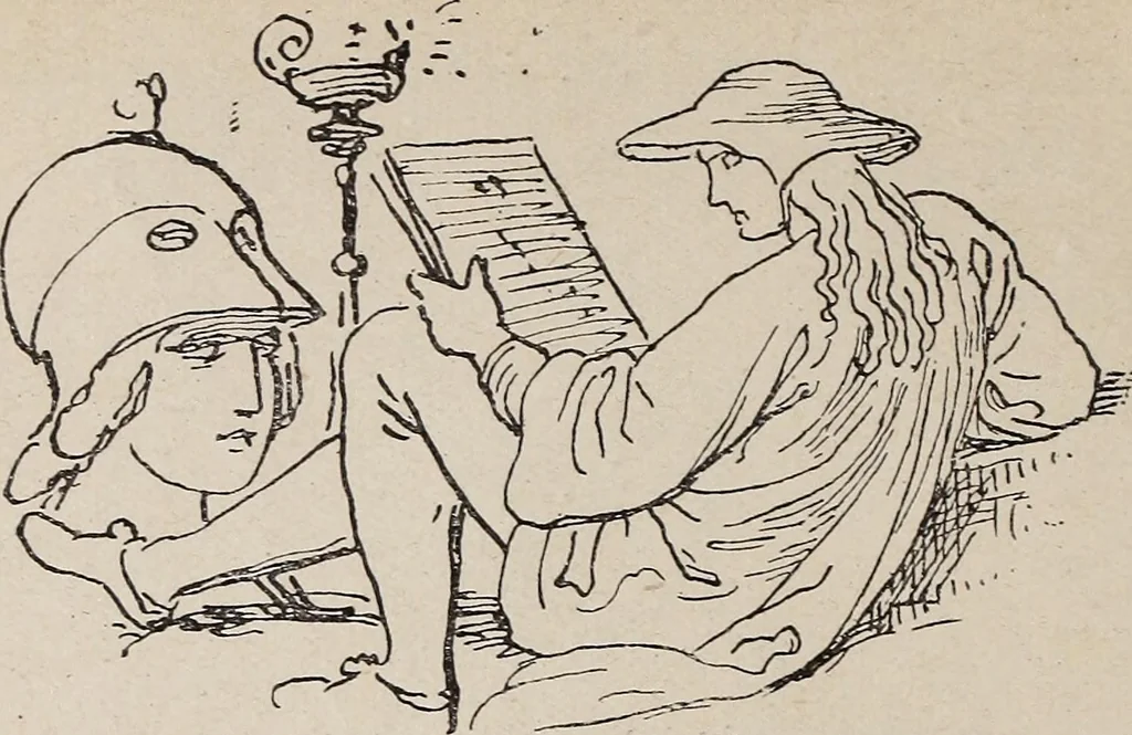 An illustration from Erinnerungen an Wilhelm von Kaulbach und sein Haus : mit Briefen und hundertsechzig Abbildungen, 1921, leaf 10