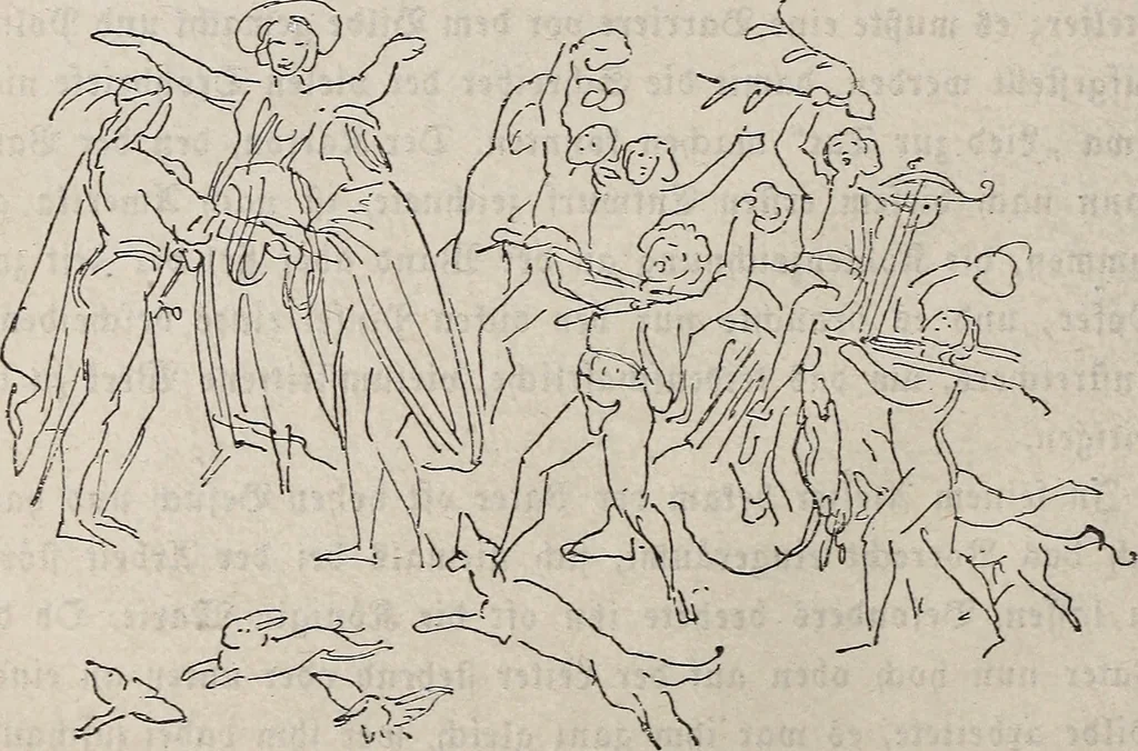 An illustration from Erinnerungen an Wilhelm von Kaulbach und sein Haus : mit Briefen und hundertsechzig Abbildungen, 1921, leaf 110