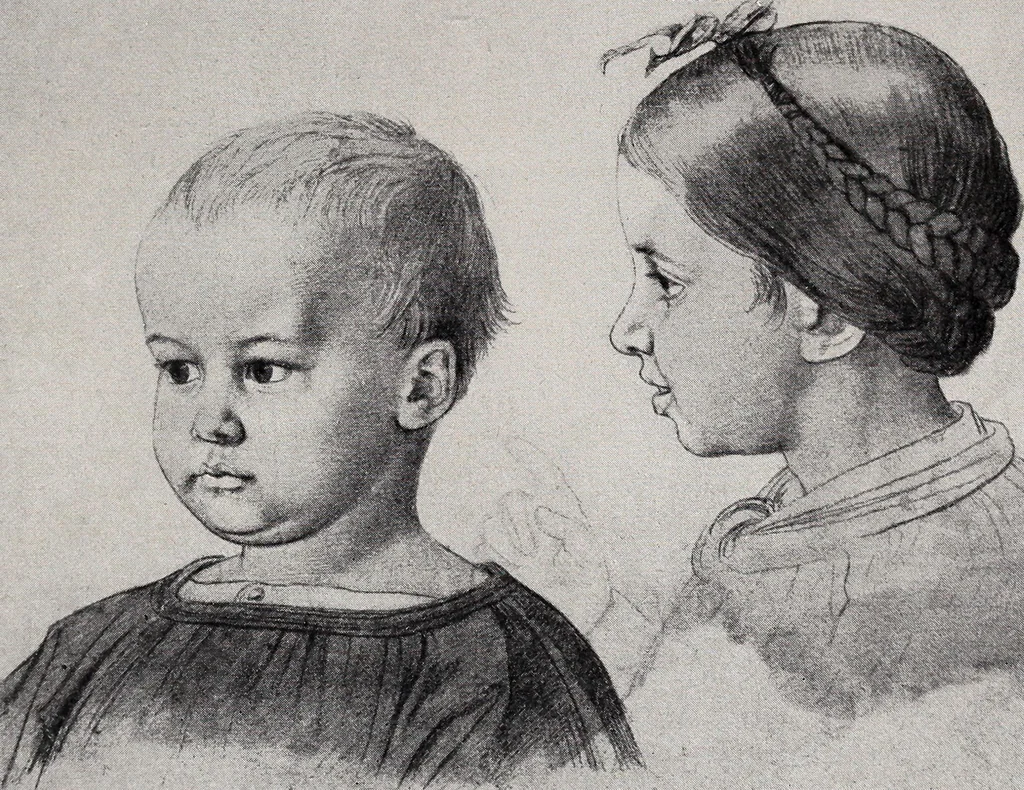 An illustration from Erinnerungen an Wilhelm von Kaulbach und sein Haus : mit Briefen und hundertsechzig Abbildungen, 1921, leaf 231
