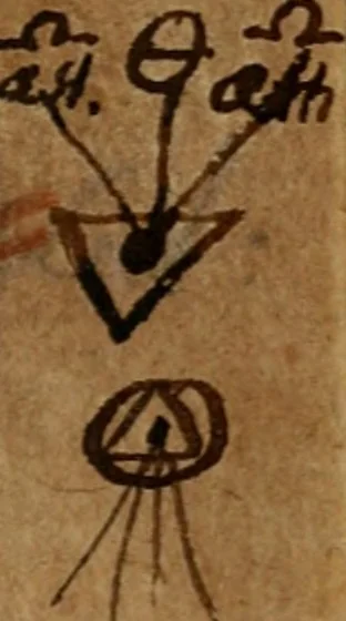 An illustration from Eröffnetes philosophisches Vatter-Hertz : so bey heutiger Ausbreitung (nach Theophrastischer Aussage) des Sternflüchtigen Blumengeruchs der hohen Göttl. Gnaden-Gab der Universal-Medicin nicht länger hat können verschlossen bleiben ..., 1742, leaf 30