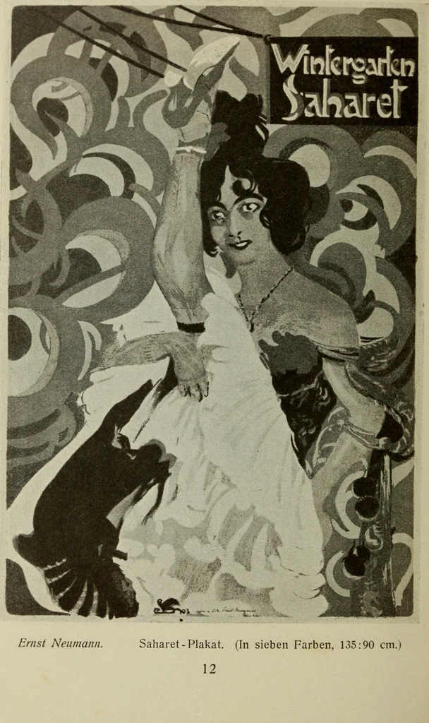 An illustration from Erstes Verzeichnis der Radierunger, Lithographien und Holzschnitte moderner Graphiker : welche meist in Handdrucken und signiert auf der Vertriebsstelle vorrätig sind, 1904, leaf 21