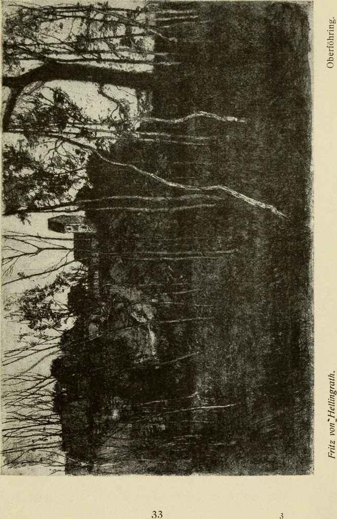 An illustration from Erstes Verzeichnis der Radierunger, Lithographien und Holzschnitte moderner Graphiker : welche meist in Handdrucken und signiert auf der Vertriebsstelle vorrätig sind, 1904, leaf 42