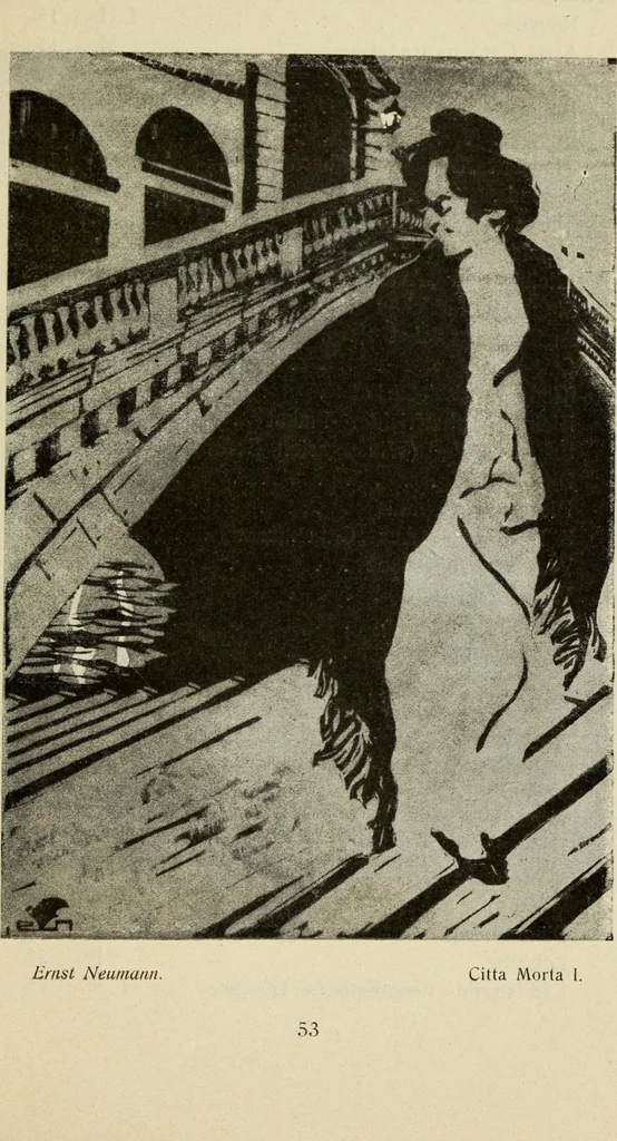 An illustration from Erstes Verzeichnis der Radierunger, Lithographien und Holzschnitte moderner Graphiker : welche meist in Handdrucken und signiert auf der Vertriebsstelle vorrätig sind, 1904, leaf 62