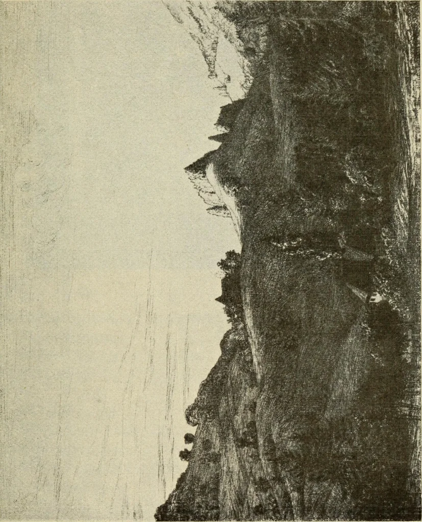 An illustration from Erstes Verzeichnis der Radierunger, Lithographien und Holzschnitte moderner Graphiker : welche meist in Handdrucken und signiert auf der Vertriebsstelle vorrätig sind, 1904, leaf 70
