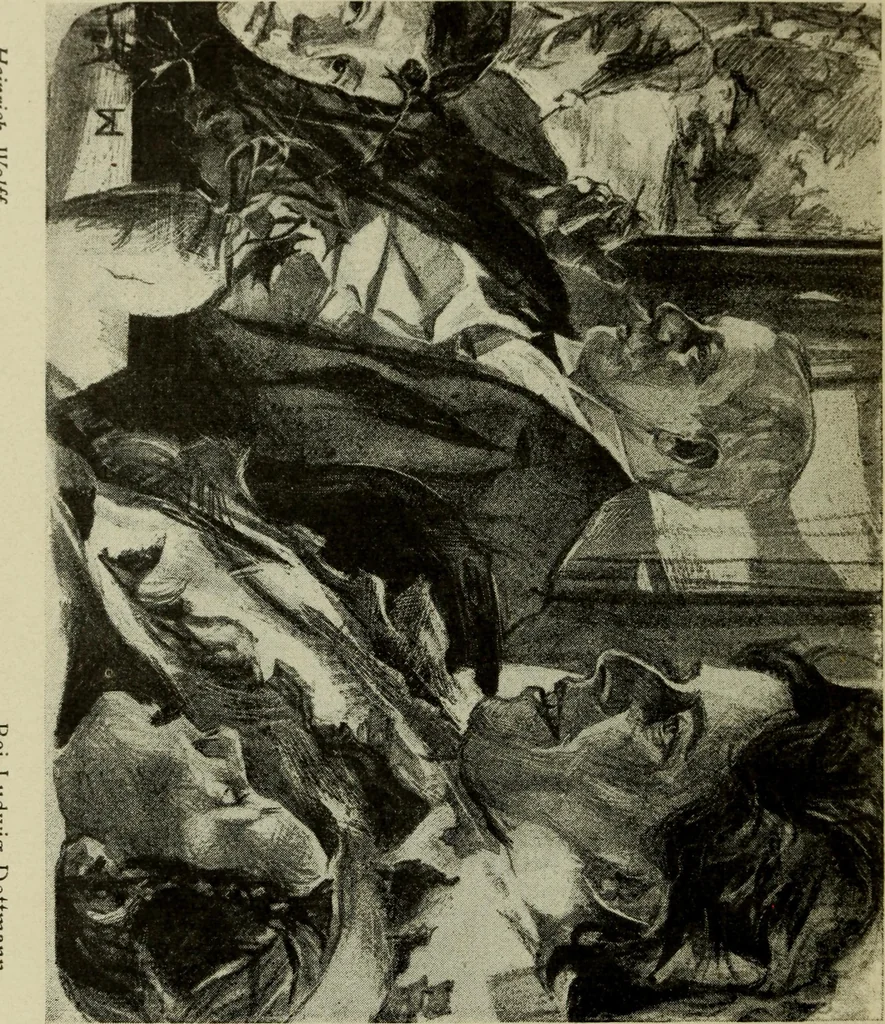 An illustration from Erstes Verzeichnis der Radierunger, Lithographien und Holzschnitte moderner Graphiker : welche meist in Handdrucken und signiert auf der Vertriebsstelle vorrätig sind, 1904, leaf 87