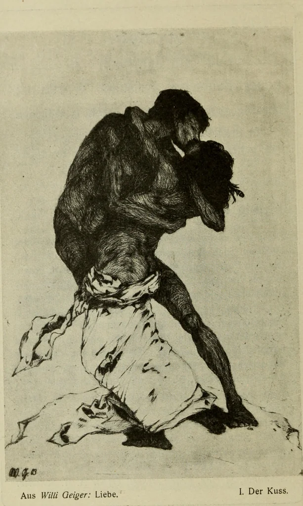 An illustration from Erstes Verzeichnis der Radierunger, Lithographien und Holzschnitte moderner Graphiker : welche meist in Handdrucken und signiert auf der Vertriebsstelle vorrätig sind, 1904, leaf 9