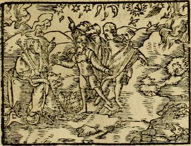 An illustration from Erste Theil der Hoffhaltung des Türckhischen Keysers vnd Othomañischen Reichs Beschreibung : darinn nicht allein der Türcken Empter ... sonder auch aller Türckischen Keysern Namen, Thaten, Krieg vnd Handel, so sie wider die Christen vnd Heyden haben verbracht, biss auff diss M.D.LXXVIII. Jar erstreckt vnd aussgeführet, auff das fleissigst verzeichnet vnd beschrieben : dessgleichen von der Türcken Aberglauben, Religion, Gottesdienst vnd Ceremonien ... : der ander Theil, wahrhaffte Beschreibung aller namhafften Geschichten, Thaten, Handlungen, Krieg ... so sich zwischen den Turcken vnd Christen vom Jar M.D.XX. biss auff das M.D.LXXVIII. Jar ... haben verloffen vnd zugetragen, 1578, leaf 104