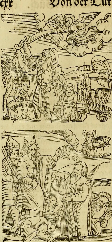 An illustration from Erste Theil der Hoffhaltung des Türckhischen Keysers vnd Othomañischen Reichs Beschreibung : darinn nicht allein der Türcken Empter ... sonder auch aller Türckischen Keysern Namen, Thaten, Krieg vnd Handel, so sie wider die Christen vnd Heyden haben verbracht, biss auff diss M.D.LXXVIII. Jar erstreckt vnd aussgeführet, auff das fleissigst verzeichnet vnd beschrieben : dessgleichen von der Türcken Aberglauben, Religion, Gottesdienst vnd Ceremonien ... : der ander Theil, wahrhaffte Beschreibung aller namhafften Geschichten, Thaten, Handlungen, Krieg ... so sich zwischen den Turcken vnd Christen vom Jar M.D.XX. biss auff das M.D.LXXVIII. Jar ... haben verloffen vnd zugetragen, 1578, leaf 131