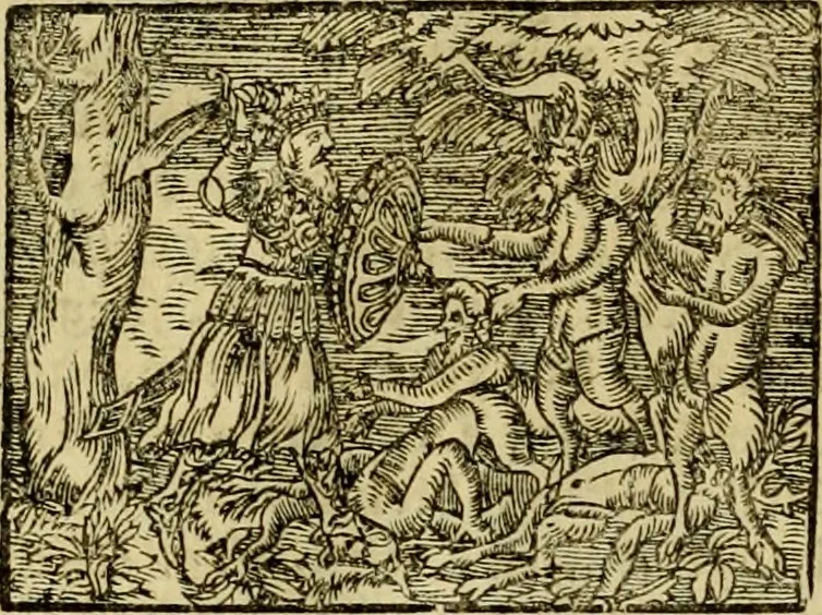 An illustration from Erste Theil der Hoffhaltung des Türckhischen Keysers vnd Othomañischen Reichs Beschreibung : darinn nicht allein der Türcken Empter ... sonder auch aller Türckischen Keysern Namen, Thaten, Krieg vnd Handel, so sie wider die Christen vnd Heyden haben verbracht, biss auff diss M.D.LXXVIII. Jar erstreckt vnd aussgeführet, auff das fleissigst verzeichnet vnd beschrieben : dessgleichen von der Türcken Aberglauben, Religion, Gottesdienst vnd Ceremonien ... : der ander Theil, wahrhaffte Beschreibung aller namhafften Geschichten, Thaten, Handlungen, Krieg ... so sich zwischen den Turcken vnd Christen vom Jar M.D.XX. biss auff das M.D.LXXVIII. Jar ... haben verloffen vnd zugetragen, 1578, leaf 155