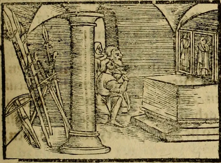 An illustration from Erste Theil der Hoffhaltung des Türckhischen Keysers vnd Othomañischen Reichs Beschreibung : darinn nicht allein der Türcken Empter ... sonder auch aller Türckischen Keysern Namen, Thaten, Krieg vnd Handel, so sie wider die Christen vnd Heyden haben verbracht, biss auff diss M.D.LXXVIII. Jar erstreckt vnd aussgeführet, auff das fleissigst verzeichnet vnd beschrieben : dessgleichen von der Türcken Aberglauben, Religion, Gottesdienst vnd Ceremonien ... : der ander Theil, wahrhaffte Beschreibung aller namhafften Geschichten, Thaten, Handlungen, Krieg ... so sich zwischen den Turcken vnd Christen vom Jar M.D.XX. biss auff das M.D.LXXVIII. Jar ... haben verloffen vnd zugetragen, 1578, leaf 160