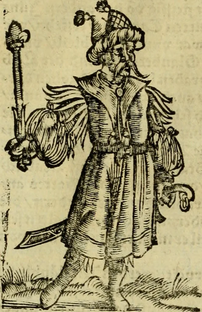 An illustration from Erste Theil der Hoffhaltung des Türckhischen Keysers vnd Othomañischen Reichs Beschreibung : darinn nicht allein der Türcken Empter ... sonder auch aller Türckischen Keysern Namen, Thaten, Krieg vnd Handel, so sie wider die Christen vnd Heyden haben verbracht, biss auff diss M.D.LXXVIII. Jar erstreckt vnd aussgeführet, auff das fleissigst verzeichnet vnd beschrieben : dessgleichen von der Türcken Aberglauben, Religion, Gottesdienst vnd Ceremonien ... : der ander Theil, wahrhaffte Beschreibung aller namhafften Geschichten, Thaten, Handlungen, Krieg ... so sich zwischen den Turcken vnd Christen vom Jar M.D.XX. biss auff das M.D.LXXVIII. Jar ... haben verloffen vnd zugetragen, 1578, leaf 179