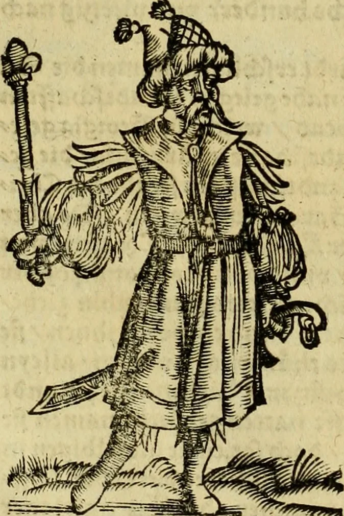 An illustration from Erste Theil der Hoffhaltung des Türckhischen Keysers vnd Othomañischen Reichs Beschreibung : darinn nicht allein der Türcken Empter ... sonder auch aller Türckischen Keysern Namen, Thaten, Krieg vnd Handel, so sie wider die Christen vnd Heyden haben verbracht, biss auff diss M.D.LXXVIII. Jar erstreckt vnd aussgeführet, auff das fleissigst verzeichnet vnd beschrieben : dessgleichen von der Türcken Aberglauben, Religion, Gottesdienst vnd Ceremonien ... : der ander Theil, wahrhaffte Beschreibung aller namhafften Geschichten, Thaten, Handlungen, Krieg ... so sich zwischen den Turcken vnd Christen vom Jar M.D.XX. biss auff das M.D.LXXVIII. Jar ... haben verloffen vnd zugetragen, 1578, leaf 181