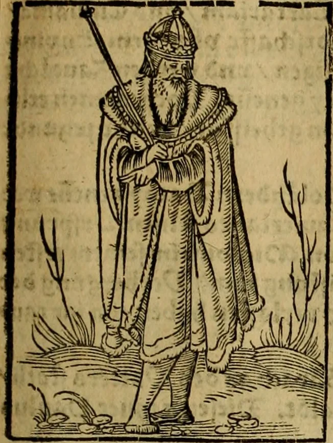 An illustration from Erste Theil der Hoffhaltung des Türckhischen Keysers vnd Othomañischen Reichs Beschreibung : darinn nicht allein der Türcken Empter ... sonder auch aller Türckischen Keysern Namen, Thaten, Krieg vnd Handel, so sie wider die Christen vnd Heyden haben verbracht, biss auff diss M.D.LXXVIII. Jar erstreckt vnd aussgeführet, auff das fleissigst verzeichnet vnd beschrieben : dessgleichen von der Türcken Aberglauben, Religion, Gottesdienst vnd Ceremonien ... : der ander Theil, wahrhaffte Beschreibung aller namhafften Geschichten, Thaten, Handlungen, Krieg ... so sich zwischen den Turcken vnd Christen vom Jar M.D.XX. biss auff das M.D.LXXVIII. Jar ... haben verloffen vnd zugetragen, 1578, leaf 202