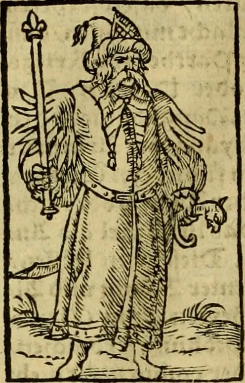 An illustration from Erste Theil der Hoffhaltung des Türckhischen Keysers vnd Othomañischen Reichs Beschreibung : darinn nicht allein der Türcken Empter ... sonder auch aller Türckischen Keysern Namen, Thaten, Krieg vnd Handel, so sie wider die Christen vnd Heyden haben verbracht, biss auff diss M.D.LXXVIII. Jar erstreckt vnd aussgeführet, auff das fleissigst verzeichnet vnd beschrieben : dessgleichen von der Türcken Aberglauben, Religion, Gottesdienst vnd Ceremonien ... : der ander Theil, wahrhaffte Beschreibung aller namhafften Geschichten, Thaten, Handlungen, Krieg ... so sich zwischen den Turcken vnd Christen vom Jar M.D.XX. biss auff das M.D.LXXVIII. Jar ... haben verloffen vnd zugetragen, 1578, leaf 213