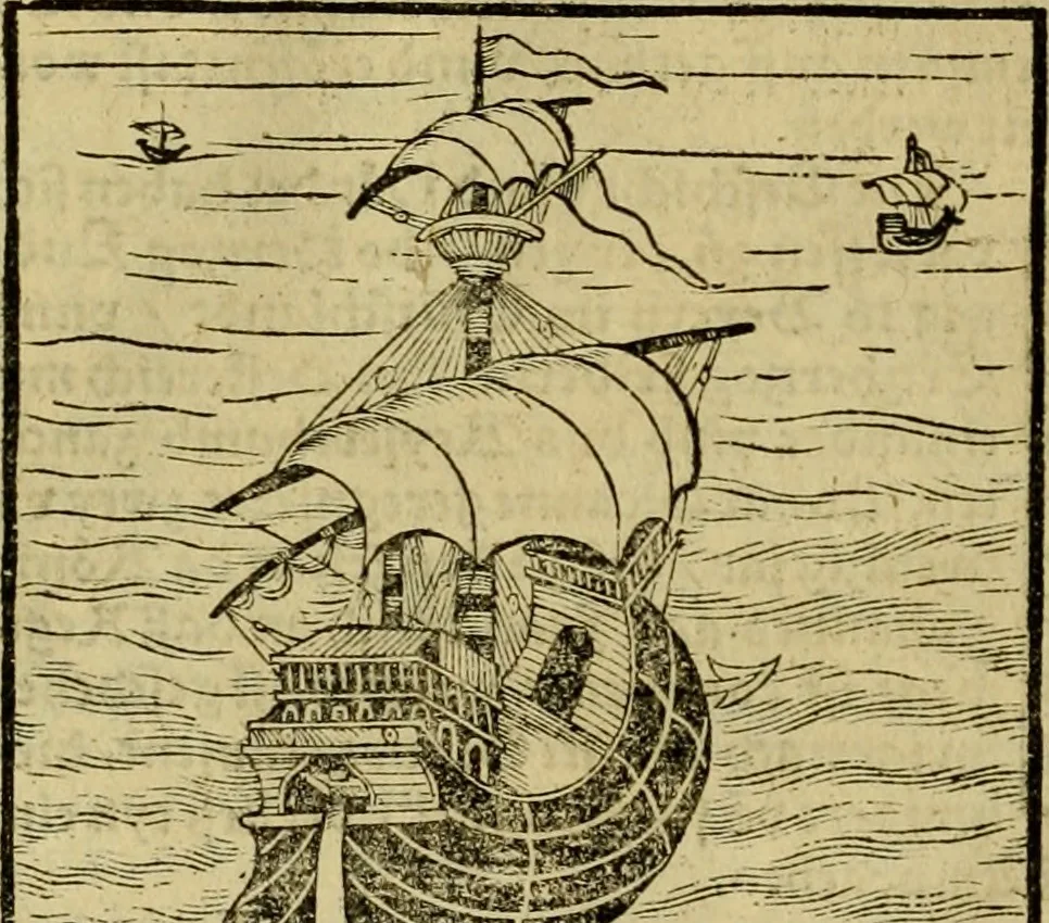 An illustration from Erste Theil der Hoffhaltung des Türckhischen Keysers vnd Othomañischen Reichs Beschreibung : darinn nicht allein der Türcken Empter ... sonder auch aller Türckischen Keysern Namen, Thaten, Krieg vnd Handel, so sie wider die Christen vnd Heyden haben verbracht, biss auff diss M.D.LXXVIII. Jar erstreckt vnd aussgeführet, auff das fleissigst verzeichnet vnd beschrieben : dessgleichen von der Türcken Aberglauben, Religion, Gottesdienst vnd Ceremonien ... : der ander Theil, wahrhaffte Beschreibung aller namhafften Geschichten, Thaten, Handlungen, Krieg ... so sich zwischen den Turcken vnd Christen vom Jar M.D.XX. biss auff das M.D.LXXVIII. Jar ... haben verloffen vnd zugetragen, 1578, leaf 235