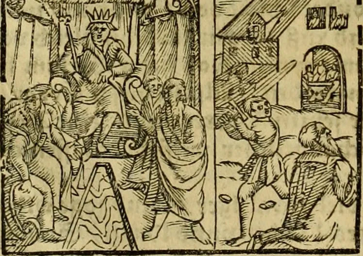 An illustration from Erste Theil der Hoffhaltung des Türckhischen Keysers vnd Othomañischen Reichs Beschreibung : darinn nicht allein der Türcken Empter ... sonder auch aller Türckischen Keysern Namen, Thaten, Krieg vnd Handel, so sie wider die Christen vnd Heyden haben verbracht, biss auff diss M.D.LXXVIII. Jar erstreckt vnd aussgeführet, auff das fleissigst verzeichnet vnd beschrieben : dessgleichen von der Türcken Aberglauben, Religion, Gottesdienst vnd Ceremonien ... : der ander Theil, wahrhaffte Beschreibung aller namhafften Geschichten, Thaten, Handlungen, Krieg ... so sich zwischen den Turcken vnd Christen vom Jar M.D.XX. biss auff das M.D.LXXVIII. Jar ... haben verloffen vnd zugetragen, 1578, leaf 269