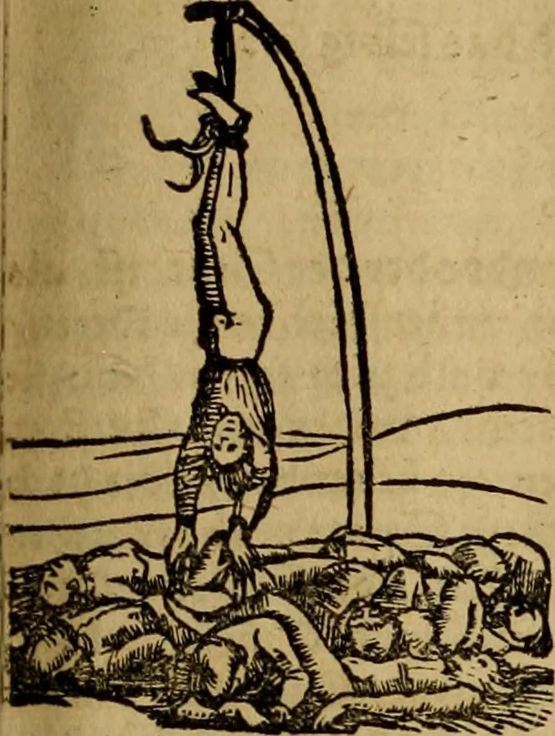 An illustration from Erste Theil der Hoffhaltung des Türckhischen Keysers vnd Othomañischen Reichs Beschreibung : darinn nicht allein der Türcken Empter ... sonder auch aller Türckischen Keysern Namen, Thaten, Krieg vnd Handel, so sie wider die Christen vnd Heyden haben verbracht, biss auff diss M.D.LXXVIII. Jar erstreckt vnd aussgeführet, auff das fleissigst verzeichnet vnd beschrieben : dessgleichen von der Türcken Aberglauben, Religion, Gottesdienst vnd Ceremonien ... : der ander Theil, wahrhaffte Beschreibung aller namhafften Geschichten, Thaten, Handlungen, Krieg ... so sich zwischen den Turcken vnd Christen vom Jar M.D.XX. biss auff das M.D.LXXVIII. Jar ... haben verloffen vnd zugetragen, 1578, leaf 286