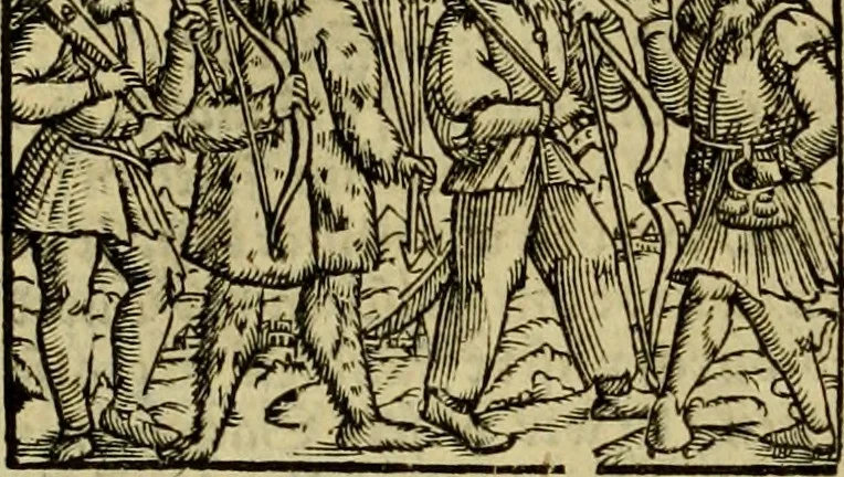 An illustration from Erste Theil der Hoffhaltung des Türckhischen Keysers vnd Othomañischen Reichs Beschreibung : darinn nicht allein der Türcken Empter ... sonder auch aller Türckischen Keysern Namen, Thaten, Krieg vnd Handel, so sie wider die Christen vnd Heyden haben verbracht, biss auff diss M.D.LXXVIII. Jar erstreckt vnd aussgeführet, auff das fleissigst verzeichnet vnd beschrieben : dessgleichen von der Türcken Aberglauben, Religion, Gottesdienst vnd Ceremonien ... : der ander Theil, wahrhaffte Beschreibung aller namhafften Geschichten, Thaten, Handlungen, Krieg ... so sich zwischen den Turcken vnd Christen vom Jar M.D.XX. biss auff das M.D.LXXVIII. Jar ... haben verloffen vnd zugetragen, 1578, leaf 327