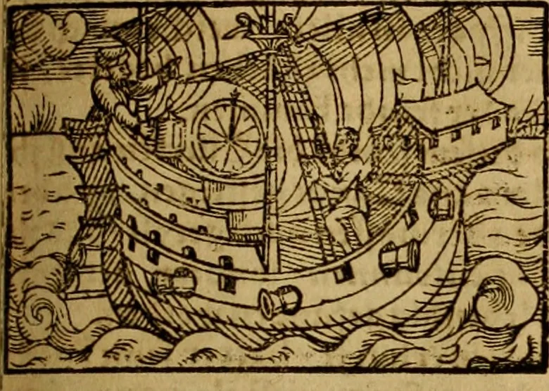 An illustration from Erste Theil der Hoffhaltung des Türckhischen Keysers vnd Othomañischen Reichs Beschreibung : darinn nicht allein der Türcken Empter ... sonder auch aller Türckischen Keysern Namen, Thaten, Krieg vnd Handel, so sie wider die Christen vnd Heyden haben verbracht, biss auff diss M.D.LXXVIII. Jar erstreckt vnd aussgeführet, auff das fleissigst verzeichnet vnd beschrieben : dessgleichen von der Türcken Aberglauben, Religion, Gottesdienst vnd Ceremonien ... : der ander Theil, wahrhaffte Beschreibung aller namhafften Geschichten, Thaten, Handlungen, Krieg ... so sich zwischen den Turcken vnd Christen vom Jar M.D.XX. biss auff das M.D.LXXVIII. Jar ... haben verloffen vnd zugetragen, 1578, leaf 384
