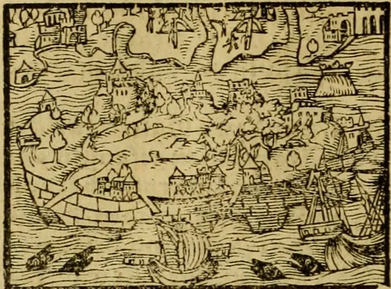 An illustration from Erste Theil der Hoffhaltung des Türckhischen Keysers vnd Othomañischen Reichs Beschreibung : darinn nicht allein der Türcken Empter ... sonder auch aller Türckischen Keysern Namen, Thaten, Krieg vnd Handel, so sie wider die Christen vnd Heyden haben verbracht, biss auff diss M.D.LXXVIII. Jar erstreckt vnd aussgeführet, auff das fleissigst verzeichnet vnd beschrieben : dessgleichen von der Türcken Aberglauben, Religion, Gottesdienst vnd Ceremonien ... : der ander Theil, wahrhaffte Beschreibung aller namhafften Geschichten, Thaten, Handlungen, Krieg ... so sich zwischen den Turcken vnd Christen vom Jar M.D.XX. biss auff das M.D.LXXVIII. Jar ... haben verloffen vnd zugetragen, 1578, leaf 387