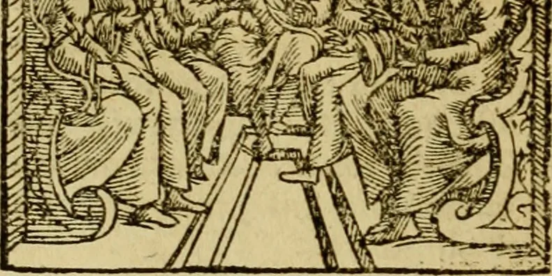 An illustration from Erste Theil der Hoffhaltung des Türckhischen Keysers vnd Othomañischen Reichs Beschreibung : darinn nicht allein der Türcken Empter ... sonder auch aller Türckischen Keysern Namen, Thaten, Krieg vnd Handel, so sie wider die Christen vnd Heyden haben verbracht, biss auff diss M.D.LXXVIII. Jar erstreckt vnd aussgeführet, auff das fleissigst verzeichnet vnd beschrieben : dessgleichen von der Türcken Aberglauben, Religion, Gottesdienst vnd Ceremonien ... : der ander Theil, wahrhaffte Beschreibung aller namhafften Geschichten, Thaten, Handlungen, Krieg ... so sich zwischen den Turcken vnd Christen vom Jar M.D.XX. biss auff das M.D.LXXVIII. Jar ... haben verloffen vnd zugetragen, 1578, leaf 391
