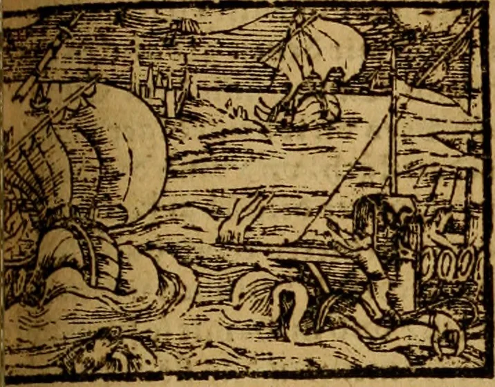 An illustration from Erste Theil der Hoffhaltung des Türckhischen Keysers vnd Othomañischen Reichs Beschreibung : darinn nicht allein der Türcken Empter ... sonder auch aller Türckischen Keysern Namen, Thaten, Krieg vnd Handel, so sie wider die Christen vnd Heyden haben verbracht, biss auff diss M.D.LXXVIII. Jar erstreckt vnd aussgeführet, auff das fleissigst verzeichnet vnd beschrieben : dessgleichen von der Türcken Aberglauben, Religion, Gottesdienst vnd Ceremonien ... : der ander Theil, wahrhaffte Beschreibung aller namhafften Geschichten, Thaten, Handlungen, Krieg ... so sich zwischen den Turcken vnd Christen vom Jar M.D.XX. biss auff das M.D.LXXVIII. Jar ... haben verloffen vnd zugetragen, 1578, leaf 420