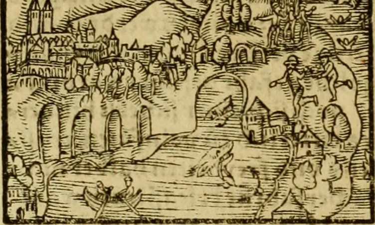 An illustration from Erste Theil der Hoffhaltung des Türckhischen Keysers vnd Othomañischen Reichs Beschreibung : darinn nicht allein der Türcken Empter ... sonder auch aller Türckischen Keysern Namen, Thaten, Krieg vnd Handel, so sie wider die Christen vnd Heyden haben verbracht, biss auff diss M.D.LXXVIII. Jar erstreckt vnd aussgeführet, auff das fleissigst verzeichnet vnd beschrieben : dessgleichen von der Türcken Aberglauben, Religion, Gottesdienst vnd Ceremonien ... : der ander Theil, wahrhaffte Beschreibung aller namhafften Geschichten, Thaten, Handlungen, Krieg ... so sich zwischen den Turcken vnd Christen vom Jar M.D.XX. biss auff das M.D.LXXVIII. Jar ... haben verloffen vnd zugetragen, 1578, leaf 425