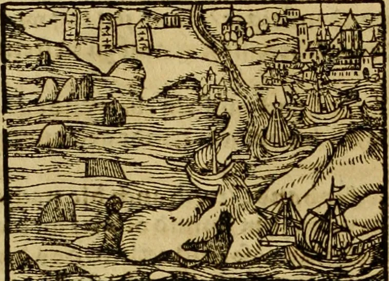An illustration from Erste Theil der Hoffhaltung des Türckhischen Keysers vnd Othomañischen Reichs Beschreibung : darinn nicht allein der Türcken Empter ... sonder auch aller Türckischen Keysern Namen, Thaten, Krieg vnd Handel, so sie wider die Christen vnd Heyden haben verbracht, biss auff diss M.D.LXXVIII. Jar erstreckt vnd aussgeführet, auff das fleissigst verzeichnet vnd beschrieben : dessgleichen von der Türcken Aberglauben, Religion, Gottesdienst vnd Ceremonien ... : der ander Theil, wahrhaffte Beschreibung aller namhafften Geschichten, Thaten, Handlungen, Krieg ... so sich zwischen den Turcken vnd Christen vom Jar M.D.XX. biss auff das M.D.LXXVIII. Jar ... haben verloffen vnd zugetragen, 1578, leaf 427