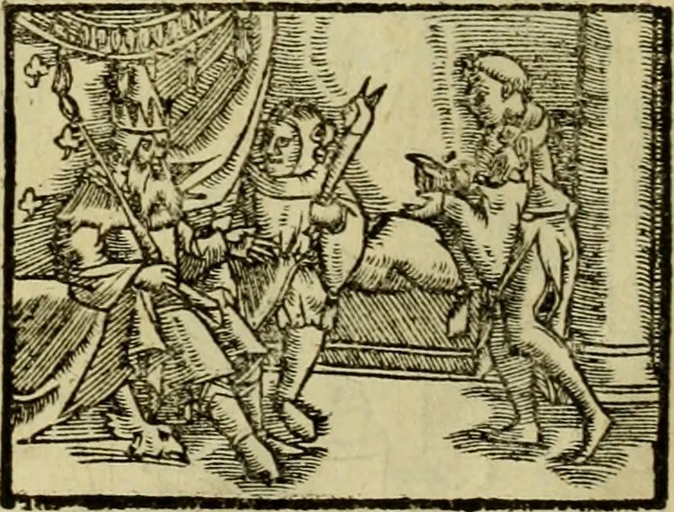An illustration from Erste Theil der Hoffhaltung des Türckhischen Keysers vnd Othomañischen Reichs Beschreibung : darinn nicht allein der Türcken Empter ... sonder auch aller Türckischen Keysern Namen, Thaten, Krieg vnd Handel, so sie wider die Christen vnd Heyden haben verbracht, biss auff diss M.D.LXXVIII. Jar erstreckt vnd aussgeführet, auff das fleissigst verzeichnet vnd beschrieben : dessgleichen von der Türcken Aberglauben, Religion, Gottesdienst vnd Ceremonien ... : der ander Theil, wahrhaffte Beschreibung aller namhafften Geschichten, Thaten, Handlungen, Krieg ... so sich zwischen den Turcken vnd Christen vom Jar M.D.XX. biss auff das M.D.LXXVIII. Jar ... haben verloffen vnd zugetragen, 1578, leaf 43