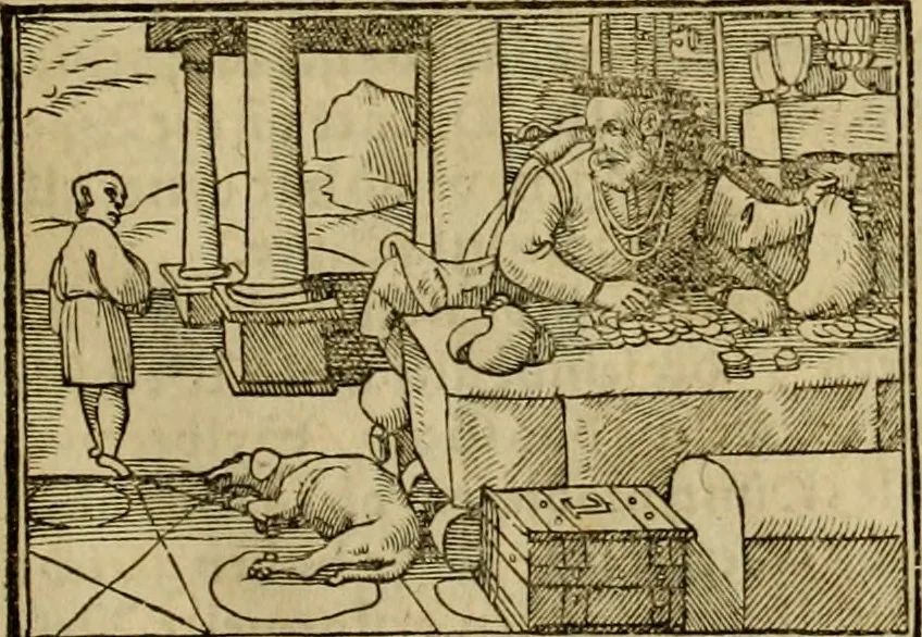 An illustration from Erste Theil der Hoffhaltung des Türckhischen Keysers vnd Othomañischen Reichs Beschreibung : darinn nicht allein der Türcken Empter ... sonder auch aller Türckischen Keysern Namen, Thaten, Krieg vnd Handel, so sie wider die Christen vnd Heyden haben verbracht, biss auff diss M.D.LXXVIII. Jar erstreckt vnd aussgeführet, auff das fleissigst verzeichnet vnd beschrieben : dessgleichen von der Türcken Aberglauben, Religion, Gottesdienst vnd Ceremonien ... : der ander Theil, wahrhaffte Beschreibung aller namhafften Geschichten, Thaten, Handlungen, Krieg ... so sich zwischen den Turcken vnd Christen vom Jar M.D.XX. biss auff das M.D.LXXVIII. Jar ... haben verloffen vnd zugetragen, 1578, leaf 44