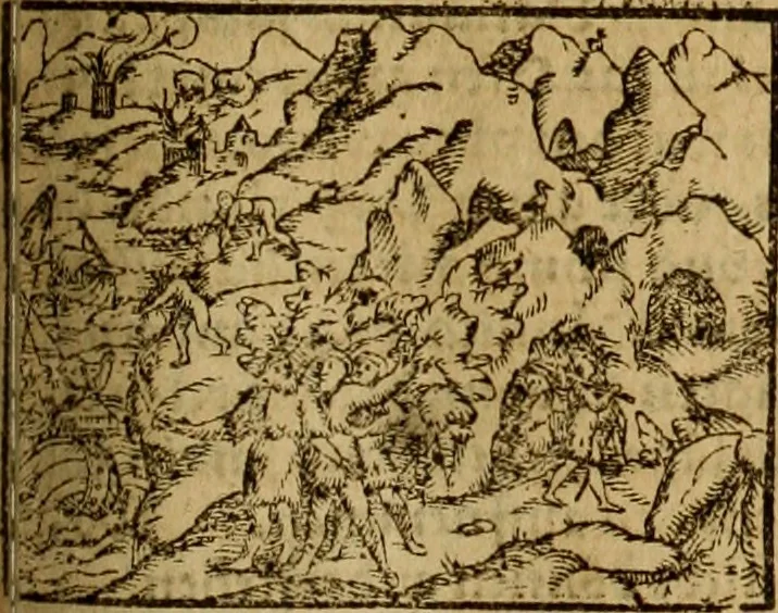 An illustration from Erste Theil der Hoffhaltung des Türckhischen Keysers vnd Othomañischen Reichs Beschreibung : darinn nicht allein der Türcken Empter ... sonder auch aller Türckischen Keysern Namen, Thaten, Krieg vnd Handel, so sie wider die Christen vnd Heyden haben verbracht, biss auff diss M.D.LXXVIII. Jar erstreckt vnd aussgeführet, auff das fleissigst verzeichnet vnd beschrieben : dessgleichen von der Türcken Aberglauben, Religion, Gottesdienst vnd Ceremonien ... : der ander Theil, wahrhaffte Beschreibung aller namhafften Geschichten, Thaten, Handlungen, Krieg ... so sich zwischen den Turcken vnd Christen vom Jar M.D.XX. biss auff das M.D.LXXVIII. Jar ... haben verloffen vnd zugetragen, 1578, leaf 454