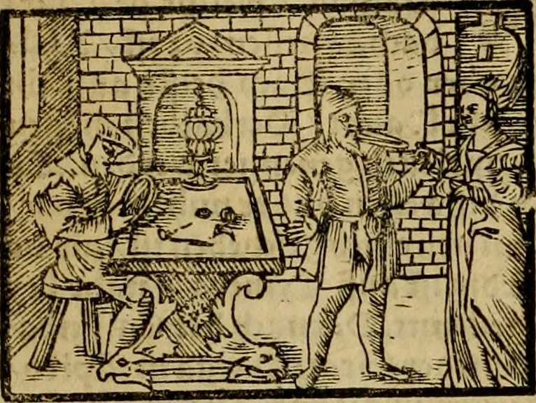 An illustration from Erste Theil der Hoffhaltung des Türckhischen Keysers vnd Othomañischen Reichs Beschreibung : darinn nicht allein der Türcken Empter ... sonder auch aller Türckischen Keysern Namen, Thaten, Krieg vnd Handel, so sie wider die Christen vnd Heyden haben verbracht, biss auff diss M.D.LXXVIII. Jar erstreckt vnd aussgeführet, auff das fleissigst verzeichnet vnd beschrieben : dessgleichen von der Türcken Aberglauben, Religion, Gottesdienst vnd Ceremonien ... : der ander Theil, wahrhaffte Beschreibung aller namhafften Geschichten, Thaten, Handlungen, Krieg ... so sich zwischen den Turcken vnd Christen vom Jar M.D.XX. biss auff das M.D.LXXVIII. Jar ... haben verloffen vnd zugetragen, 1578, leaf 46