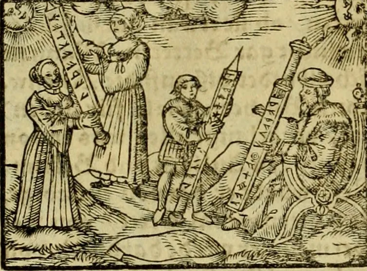 An illustration from Erste Theil der Hoffhaltung des Türckhischen Keysers vnd Othomañischen Reichs Beschreibung : darinn nicht allein der Türcken Empter ... sonder auch aller Türckischen Keysern Namen, Thaten, Krieg vnd Handel, so sie wider die Christen vnd Heyden haben verbracht, biss auff diss M.D.LXXVIII. Jar erstreckt vnd aussgeführet, auff das fleissigst verzeichnet vnd beschrieben : dessgleichen von der Türcken Aberglauben, Religion, Gottesdienst vnd Ceremonien ... : der ander Theil, wahrhaffte Beschreibung aller namhafften Geschichten, Thaten, Handlungen, Krieg ... so sich zwischen den Turcken vnd Christen vom Jar M.D.XX. biss auff das M.D.LXXVIII. Jar ... haben verloffen vnd zugetragen, 1578, leaf 53