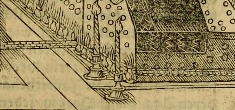 An illustration from Erste Theil der Hoffhaltung des Türckhischen Keysers vnd Othomañischen Reichs Beschreibung : darinn nicht allein der Türcken Empter ... sonder auch aller Türckischen Keysern Namen, Thaten, Krieg vnd Handel, so sie wider die Christen vnd Heyden haben verbracht, biss auff diss M.D.LXXVIII. Jar erstreckt vnd aussgeführet, auff das fleissigst verzeichnet vnd beschrieben : dessgleichen von der Türcken Aberglauben, Religion, Gottesdienst vnd Ceremonien ... : der ander Theil, wahrhaffte Beschreibung aller namhafften Geschichten, Thaten, Handlungen, Krieg ... so sich zwischen den Turcken vnd Christen vom Jar M.D.XX. biss auff das M.D.LXXVIII. Jar ... haben verloffen vnd zugetragen, 1578, leaf 638