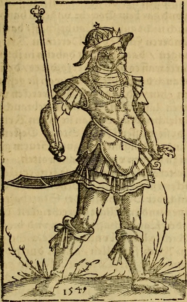 An illustration from Erste Theil der Hoffhaltung des Türckhischen Keysers vnd Othomañischen Reichs Beschreibung : darinn nicht allein der Türcken Empter ... sonder auch aller Türckischen Keysern Namen, Thaten, Krieg vnd Handel, so sie wider die Christen vnd Heyden haben verbracht, biss auff diss M.D.LXXVIII. Jar erstreckt vnd aussgeführet, auff das fleissigst verzeichnet vnd beschrieben : dessgleichen von der Türcken Aberglauben, Religion, Gottesdienst vnd Ceremonien ... : der ander Theil, wahrhaffte Beschreibung aller namhafften Geschichten, Thaten, Handlungen, Krieg ... so sich zwischen den Turcken vnd Christen vom Jar M.D.XX. biss auff das M.D.LXXVIII. Jar ... haben verloffen vnd zugetragen, 1578, leaf 66