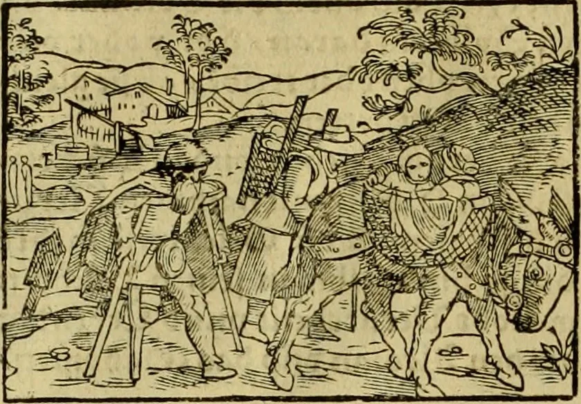 An illustration from Erste Theil der Hoffhaltung des Türckhischen Keysers vnd Othomañischen Reichs Beschreibung : darinn nicht allein der Türcken Empter ... sonder auch aller Türckischen Keysern Namen, Thaten, Krieg vnd Handel, so sie wider die Christen vnd Heyden haben verbracht, biss auff diss M.D.LXXVIII. Jar erstreckt vnd aussgeführet, auff das fleissigst verzeichnet vnd beschrieben : dessgleichen von der Türcken Aberglauben, Religion, Gottesdienst vnd Ceremonien ... : der ander Theil, wahrhaffte Beschreibung aller namhafften Geschichten, Thaten, Handlungen, Krieg ... so sich zwischen den Turcken vnd Christen vom Jar M.D.XX. biss auff das M.D.LXXVIII. Jar ... haben verloffen vnd zugetragen, 1578, leaf 81