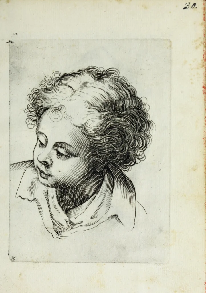 An illustration from Esemplare del'disegno in gratia Dei : principianti nell'arte della pitura et scultura posto in luce nouamente, 1650, leaf 23