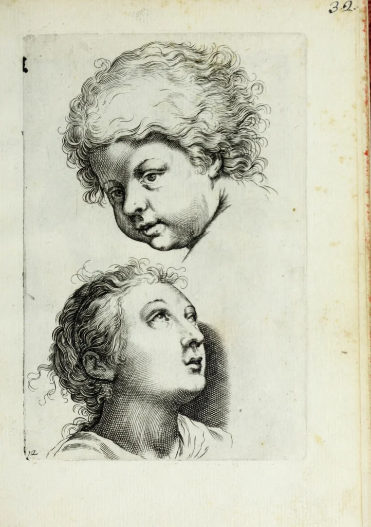 An illustration from Esemplare del'disegno in gratia Dei : principianti nell'arte della pitura et scultura posto in luce nouamente, 1650, leaf 27