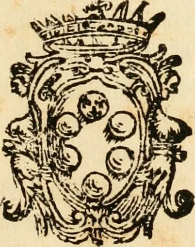 An illustration from Esequie della Maestà Christianiss. di Luigi XIII il Giusto rè di Francia e di Nauarra. Celebrate in Firenze dall'Altezza Serenis. di Ferdinando II gran duca di Toscana, 1644, leaf 6