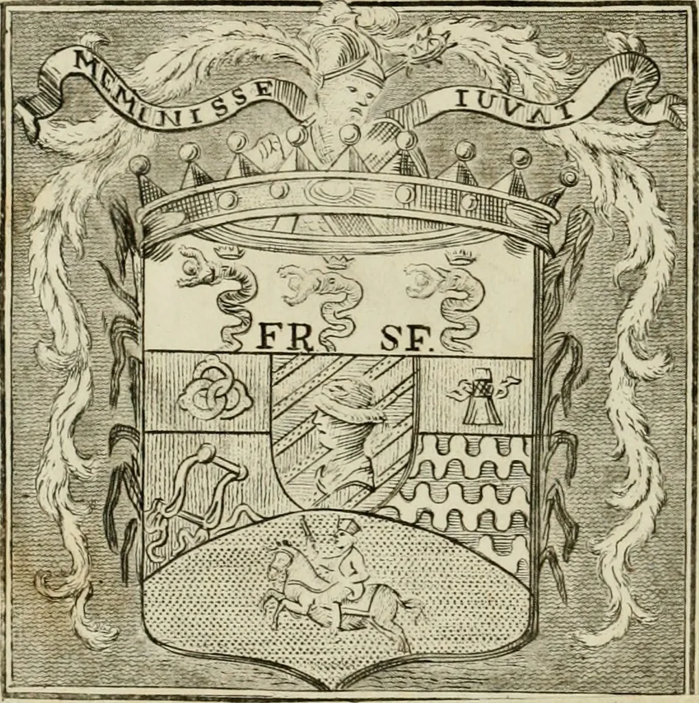 An illustration from Esequie del serenissimo principe Francesco : celebrate in Fiorenza dal serenissimo Ferdinando II, granduca di Toscana, suo fratello, nell'insigne collegiata di S. Lorenzo il dì 30 d'agosto 1634, 1634, leaf 1