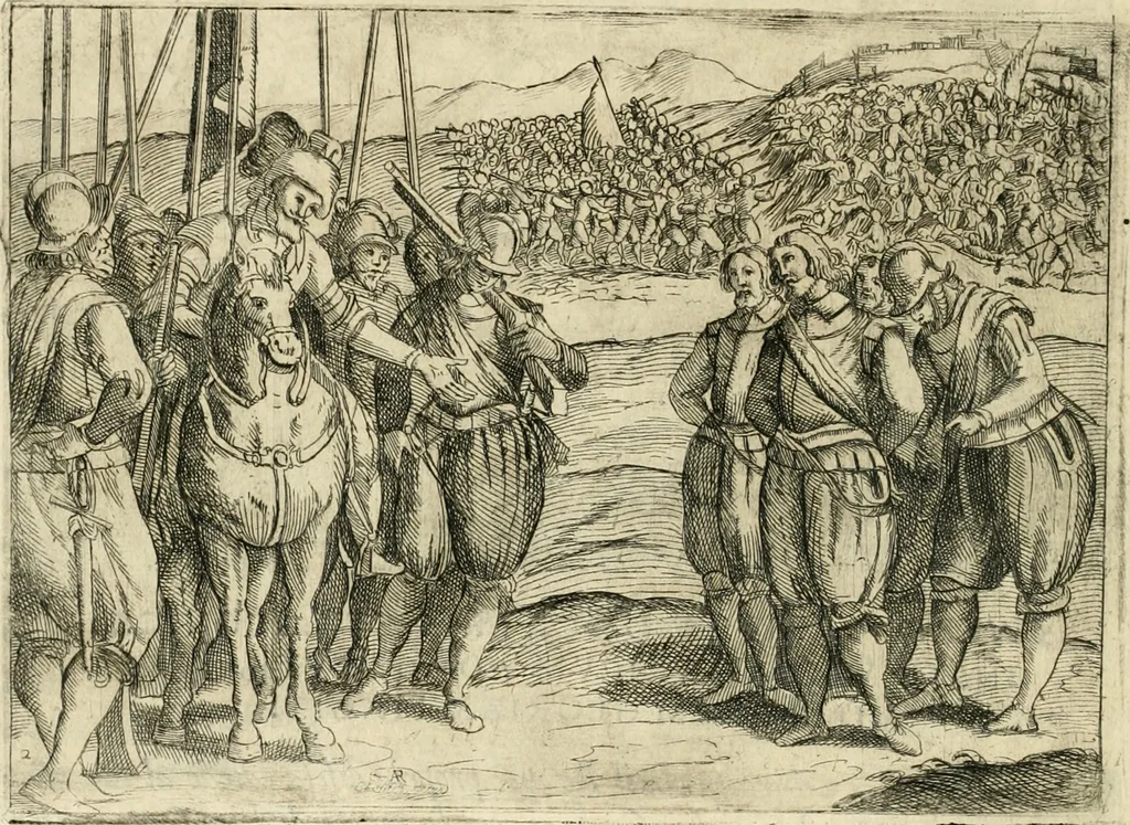 An illustration from Eseqvie d'Arrigo qvarto cristianissimo re di Francia, e di Navarra : celebrate in Firenze dal serenissimo don Cosimo II granduca di Toscana, 1610, leaf 27