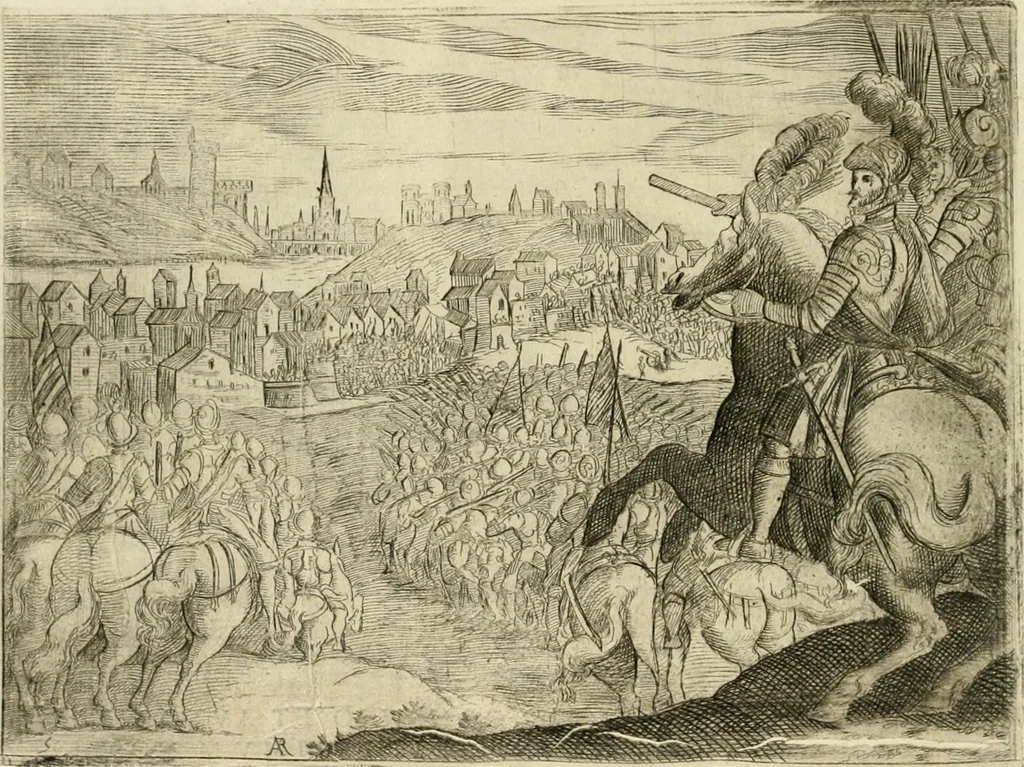 An illustration from Eseqvie d'Arrigo qvarto cristianissimo re di Francia, e di Navarra : celebrate in Firenze dal serenissimo don Cosimo II granduca di Toscana, 1610, leaf 31