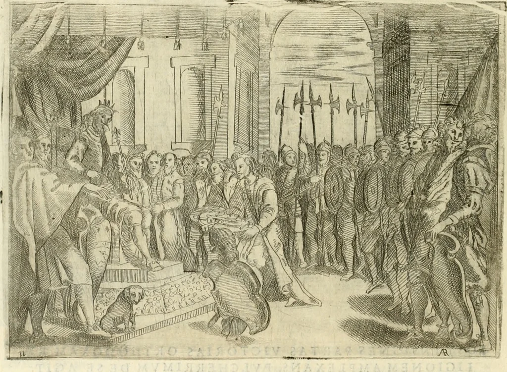 An illustration from Eseqvie d'Arrigo qvarto cristianissimo re di Francia, e di Navarra : celebrate in Firenze dal serenissimo don Cosimo II granduca di Toscana, 1610, leaf 37